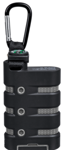 Vanntett powerbank med lommelykt, 9000 mAh