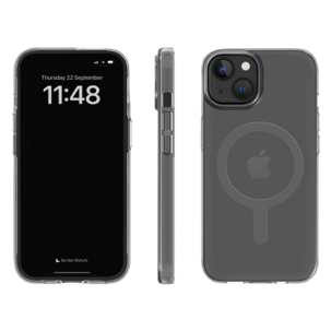 Agood Company mobildeksel i gjenvunnet materiale til iPhone 14, gjennomsiktig