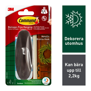 Command Design självhäftande krok utomhus, large