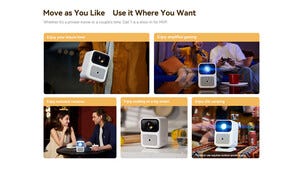 Wanbo Dali 1 smart projektor, portabel och liten, WiFi 6