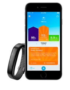 Aktivitetsmätare Jawbone UP2 Black Diamond