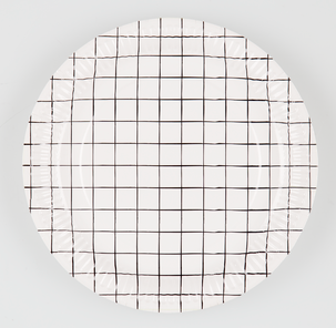 Papperstallrikar Grid 23 cm, 20-pack