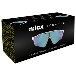 Nilox Sorapis Urheiluaurinkolasit kuulokkeilla