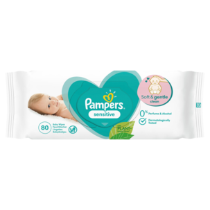 Pampers Sensitive våtservietter, 80-pakning
