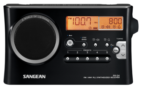 Sangean PR-D4, AM/FM radio