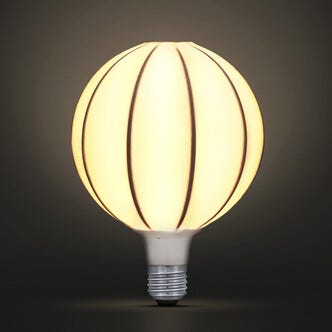 Dekorativ globlampa silk rund LED E27, 125 mm