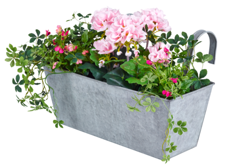Blomlåda för räcke