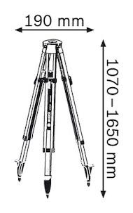 Mittausjalusta Bosch BT 170 HD Professional