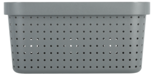 Förvaringskorg Neat grå, återvunnen plast