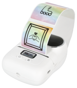 BT M110-, BT M220-etiketter, 5 x 5 cm, regnbue, 150-pakning