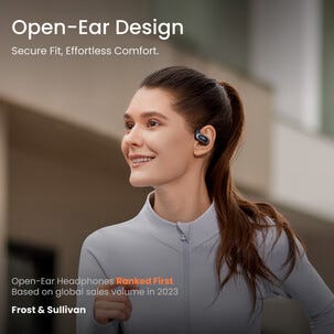 Shokz OpenFit Air open-ear hörlurar, AI brusreducering