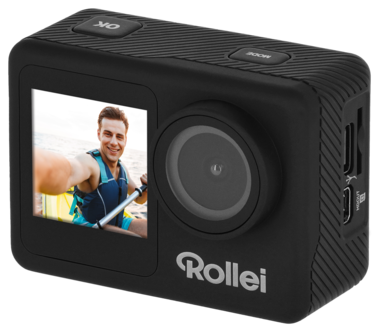 Rollei D2Pro 4K-actionkamera med tillbehör