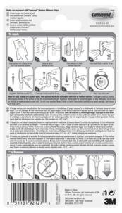 Command krokar ståltråd medium, 2-pack