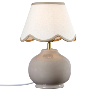 PR Home Nell bordslampa keramik nougat 35 cm