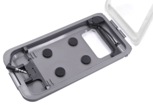 Matkapuhelinpidike ohjaustankoon