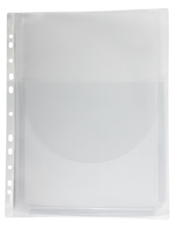 Bälgficka A4 transparent 0,18 mm, 3-pack