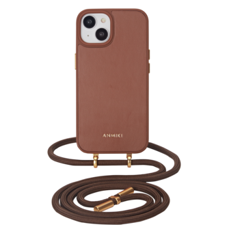 Anmiki Crossbody Phone Case iPhone 15 Suojakuori ja olkahihna