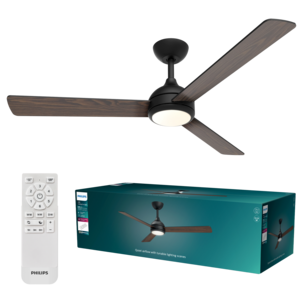 Philips Velyx stor takfläkt med belysning, 132 cm