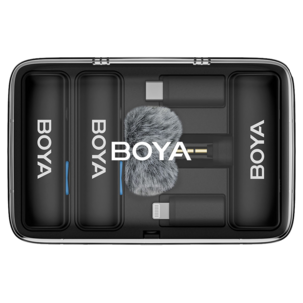 Boya Boyalink V2.0 trådlös mikrofon 3,5 mm, USB-C, Lightning
