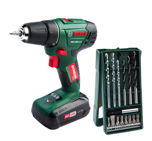 Skruvdragare Bosch PSR 1800 LI-2 med borr- och bitssats