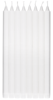 Kronljus 35 cm Svanenmärkta, 8-pack stearinljus