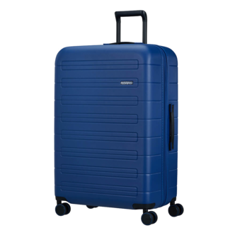 American Tourister stor koffert med 4 hjul blå