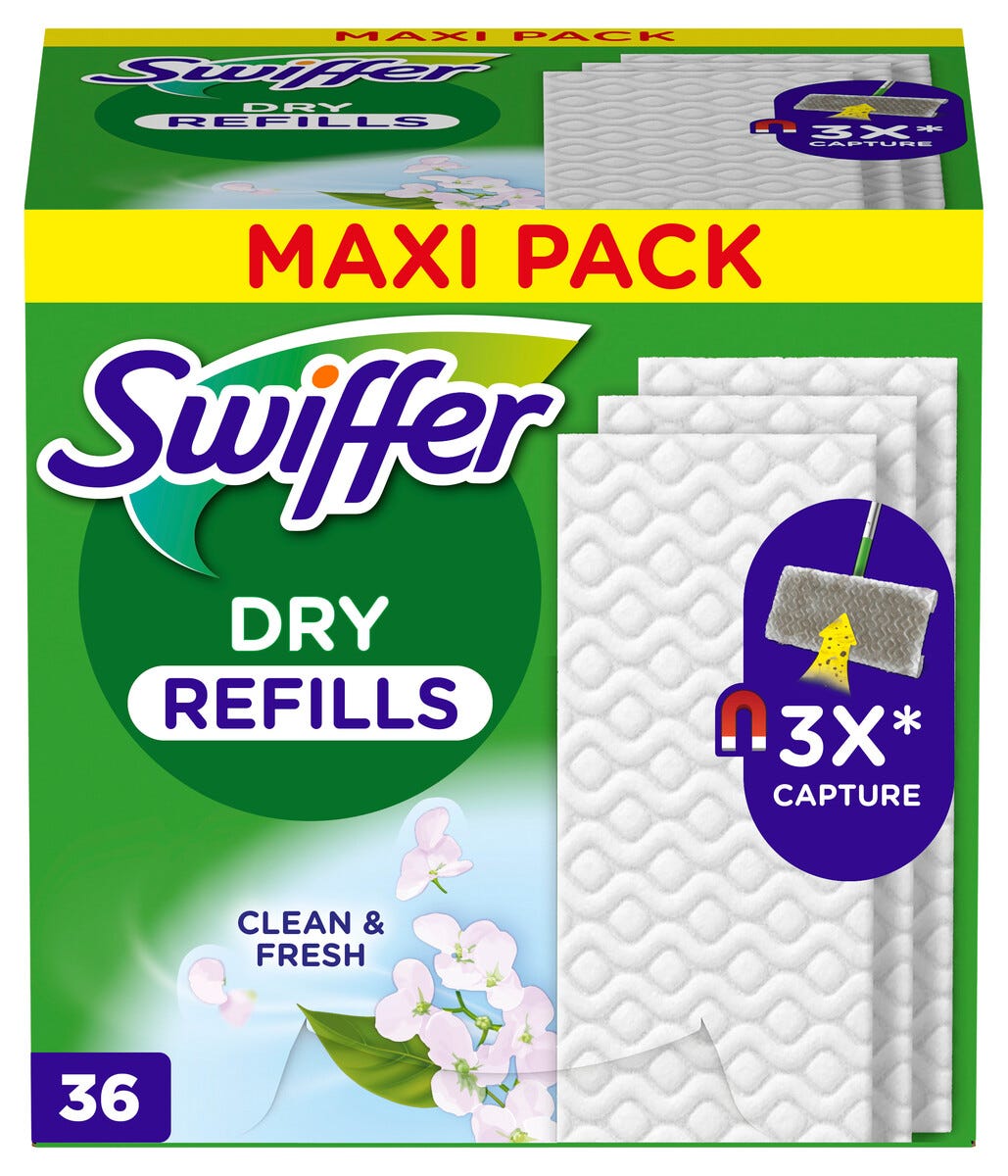 Swiffer Dry refill torra rengöringsdukar, med doft