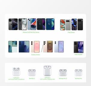 Trådlös magnetisk Qi2 laddare iPhone och AirPods, svart