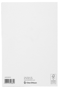 Grattiskort dubbelt med blank insida, 12 x 17 cm