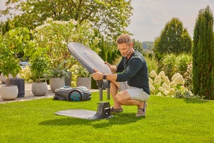 Gardena garage för Sileno Pro, Max, Free robotgräsklippare