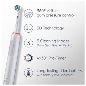 Oral-B Pro Series 3 Duo elektrisk tannbørste, 2-pakning