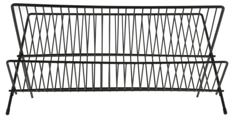 Diskställ i metall, hopfällbart 48 cm
