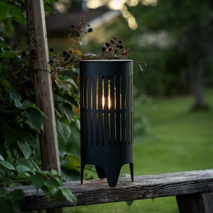 Solcellslykta utomhus, svart metall, Northlight