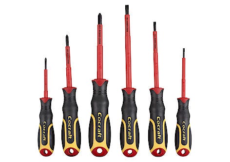 Skruvmejslar isolerade Cocraft, 6 delar