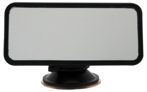 Backspegel bil, liten spegel med sugpropp, 45 x 110 mm