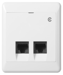 Elko RS utenpåliggende nettverksuttak Cat 6