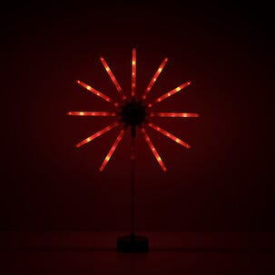 Stjerne med fyrverkeri- og lyseffekter i farger, LED, 55 cm