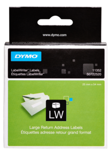 Stora returadressetiketter Dymo LabelWriter 