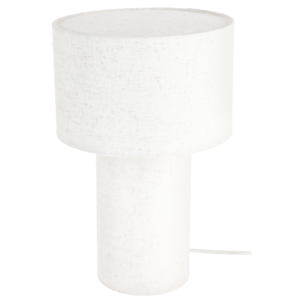 Northlight Didrik bordslampa linne och metall, 34 cm