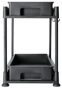 Liten oppbevaringshylle med 2 skuffer, (38,5 x 21,5 x 31 cm)