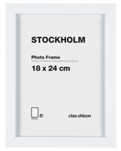 Fotoram Stockholm, vit