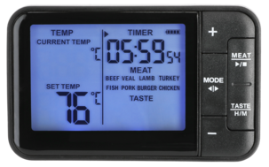 Stektermometer med trådlös digital display, alarm