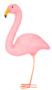Solcellebelysning flamingo