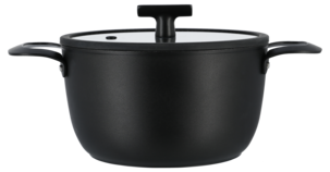 Keramisk gryte med glasslokk, 2,8 liter