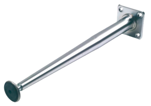 Möbelben koniskt, matt krom