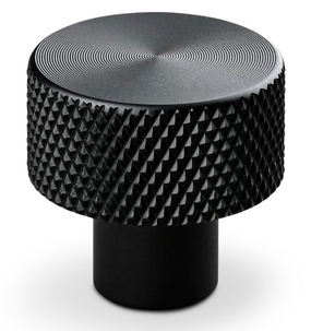 Knopp Rimini matt svart, 2-pack