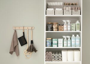 Glasskrukke med trelokk