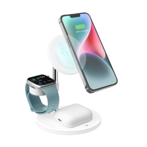 SBS MagSafe 3 i 1 laddstation, snabbladdare, 15 W, vit