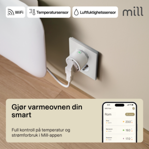Mill Smart WiFi Plug termostat till element