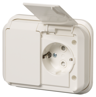 ABB Jussi infällt 2-vägs vägguttag 302EUGP